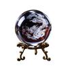 1Set 6/8CM Dragon Crystal Ball 3D Laser Engraved Quartz Glass Sphere Home Decoration Globe Earth Snow Globe Gift