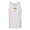 Demigender Pride Flag Heart - Pride Month LGBTQIA Love Identity Tank - White