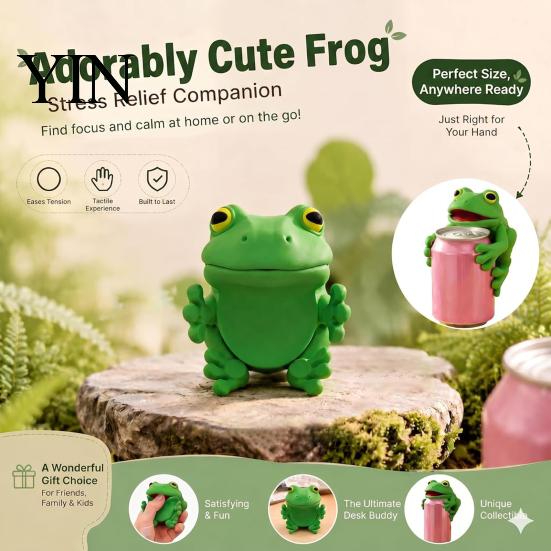 Silicone Soda Can Cover Cute Frog Cover, 3D Print PLA Beverage Lid Flexible Grip Sleeve Protector, Dustproof Drink Sleeves for Outdoor Activities And