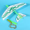 Rubber Bands Power Hand Throw Aircraft Toy Multicolors Foam Plane Flying Glider  for Kids Outdoor