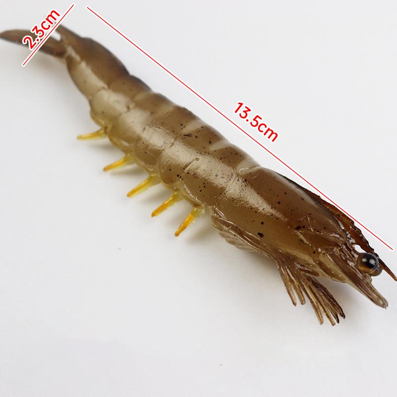 4 Stück Simulations-Garnele Fake Food Modell PVC Tintenfisch Japanische Küche Küchendekor Foto-Requisite Restaurant Schaufenster