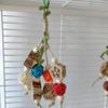 Hanging Bird Bite Chewing Toy Small Parrot Hanging Parrot Cage Toy Natural Grass Pet Bite Resistances Molar Supplies