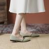 Pointed Head Pumps for Women Spring Summer Flats Shallow Mouth Soft Soled Grandma Shoe with Soft Soles One Foot Kick Scoop Shoes