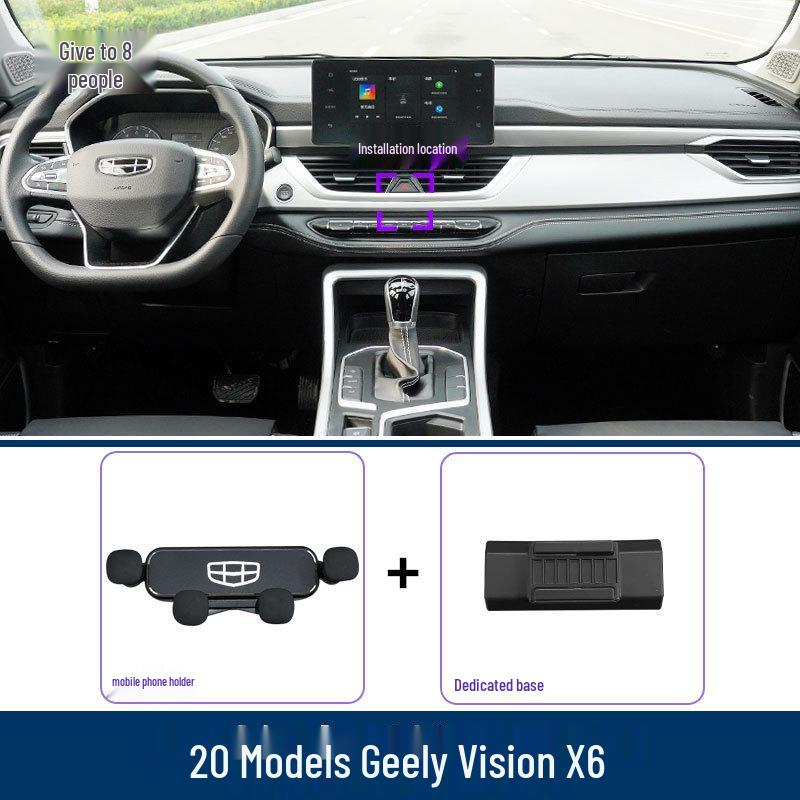 Geely Vision X6 Phone Holder Air Vent Clip | Car Interior Accessory for Navigation Vision X6