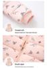 Herbst/Winter Oberbekleidung für Kleinkinder: Baumwoll-Daunenjacke im Ohren-Stil & Lammwolle im trendigen koreanischen Design für Jungen & Mädchen.