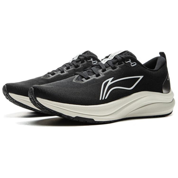 New LiNing Red Hare 8 Anti-Slip Wear-Resistant Breathable Lightweight Rebound Low-Top Casual Running Shoes Women's Black ARPV004-5