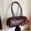 Pu Small Shoulder Bag For Women With Zipper Closure And Large Capacity For Daily Use