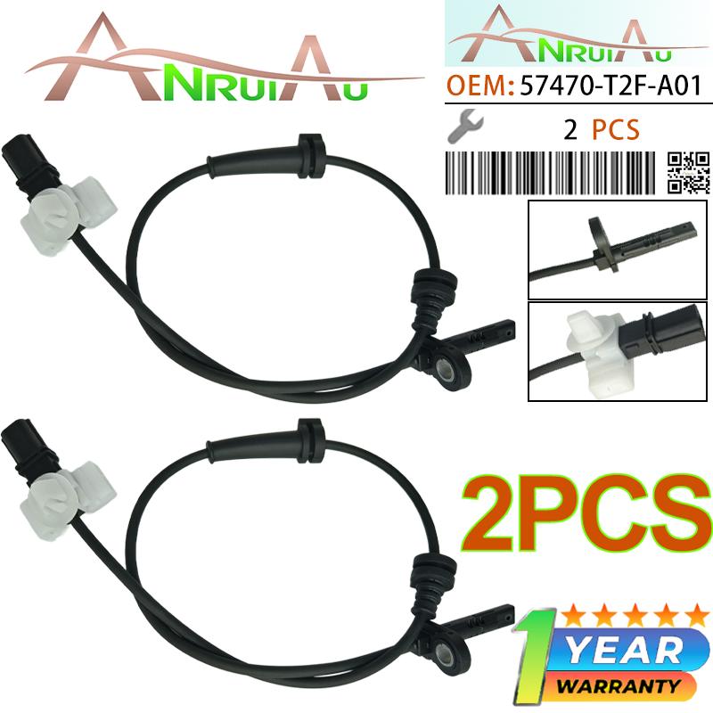 NEW 2PCS 57470T2FA01 Rear Left&Right ABS Wheel Speed Sensors Compatible with Honda Acura TLX Accord 2015- 2013-2017