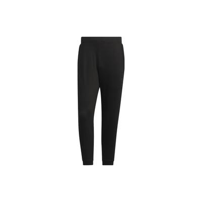 Knitted Sweatpants Men's Black Moderate Cuffed Pants IA8161