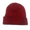 Custom Logo Striped Knit Hats Winter Outdoor Acrylic Riding Hat Ear Protection Warm Curly Brimmed Hat Two Toned Striped Beanies