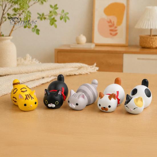 Decorative Magnetic Decor 3D Lying Cat Refrigerator Magnet, Cartoon Kitten Resin Fridge Animal Non-slip Whiteboard Magnets for Cabinet Locker,
