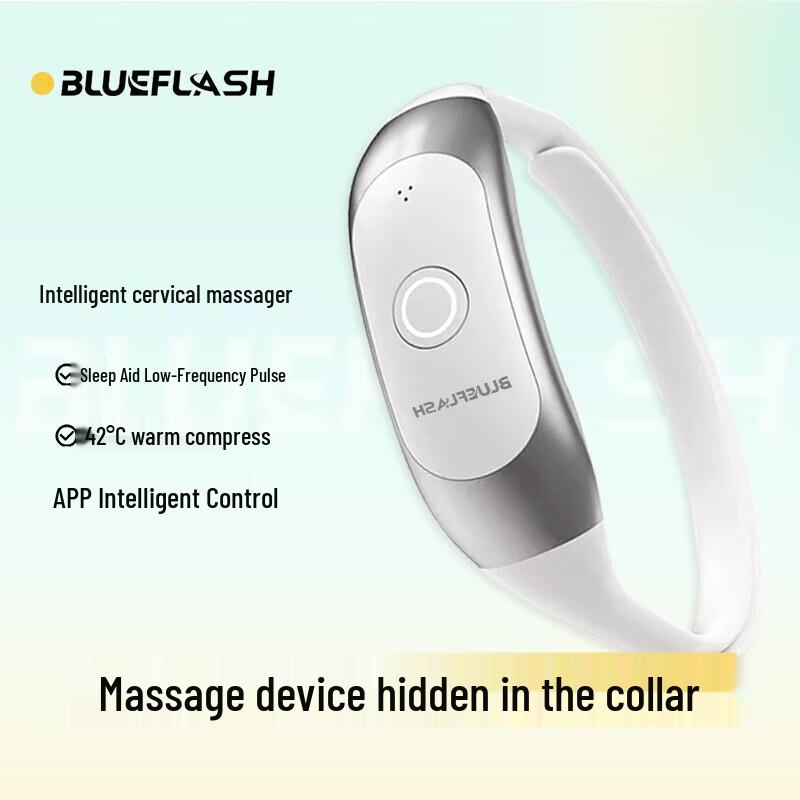 

Blue Flash Smart Multifunction Neck Pulse Massager CN plug (adapter included)