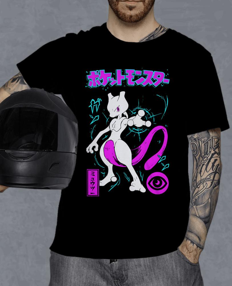 

Unisex T-shirt Manga Oataku Kawai Funny Girl Anime Manga Black Shirt All Size 3XL