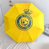 Al Nassr FC  Pattern, Automatic Folding Umbrella, Portable and Foldable Design, 8 Ribs, a Christmas or Birthday Gift.