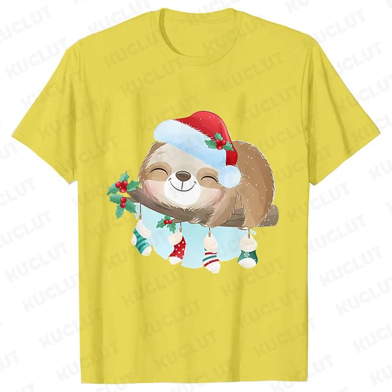 Módní lenochod tričko s krátkým rukávem Y2k trička pro ženy vtipná vánoční světýlka trička dámské halenky korejský ležérní streetwear