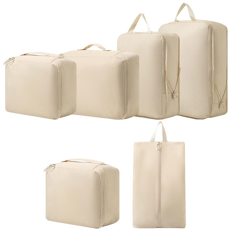 6Pcs Travel Storage Bags Portable Clothes Compressed Packing Cubes Suitcase Bag Classified Cloth Storage Lightweight Luggage Bag