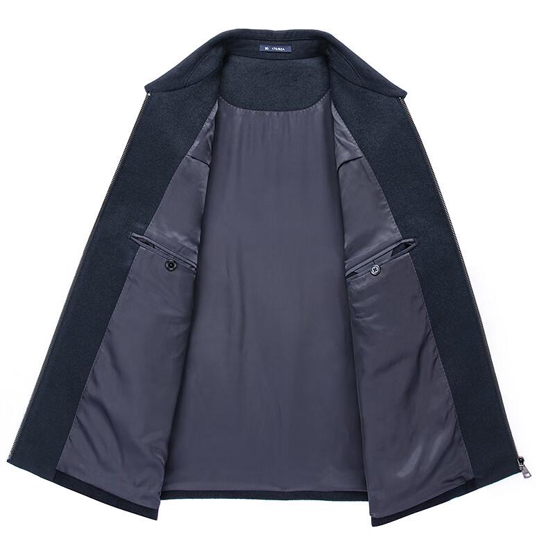 FAPAI Men's Business Lapel Wool Blend Jacket