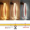 Ταινία LED COB 220V με Αυτοκόλλητη Ταινία, Φις Ρεύματος ΕΕ, RA 90 Υψηλής Πυκνότητας, Αδιάβροχη IP65, Ευέλικτη Ταινία LED