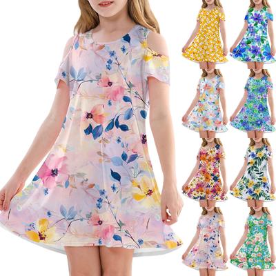 Girls' A-Line Dress -Summer Sleeveless Casual Sundress Toddler Dress