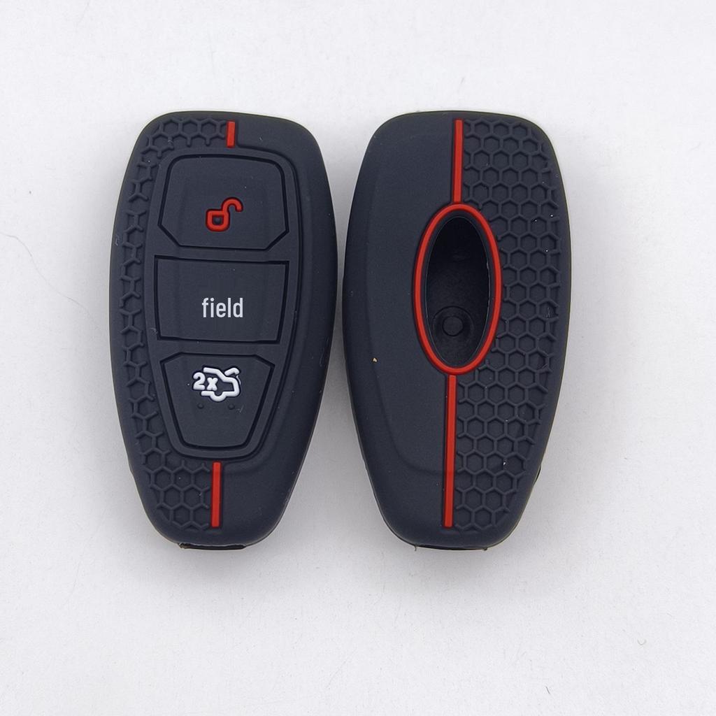 Ford Focus/Escape/Fiesta 3-Button Water Drop Smart Key Silicone Protective Case