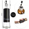 KADAX Essig- und Ölflasche 2x 320ml mit Dosierer Glasflaschen Set