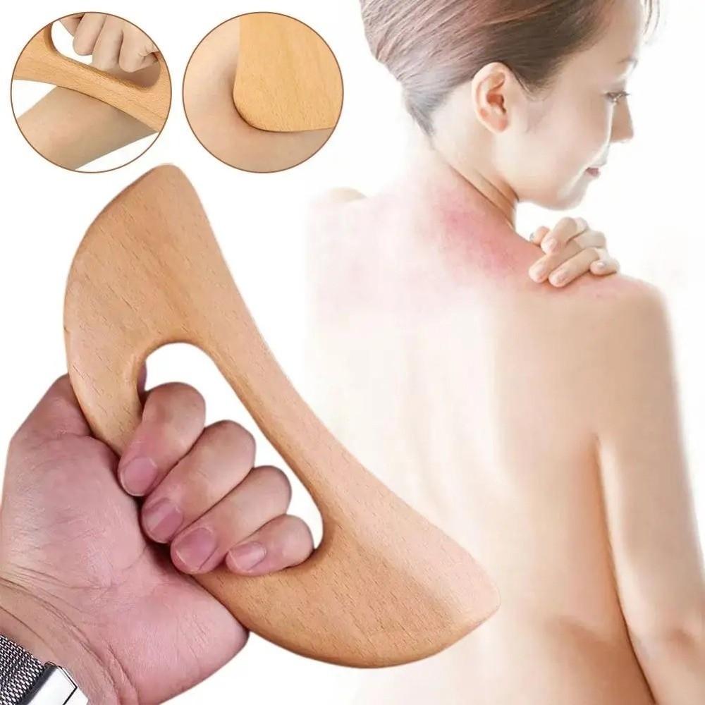 Anti-Cellulite Wooden Gua Sha Board Wood Body Meridian Massager Gua Sha Scraper  Massage Tool
