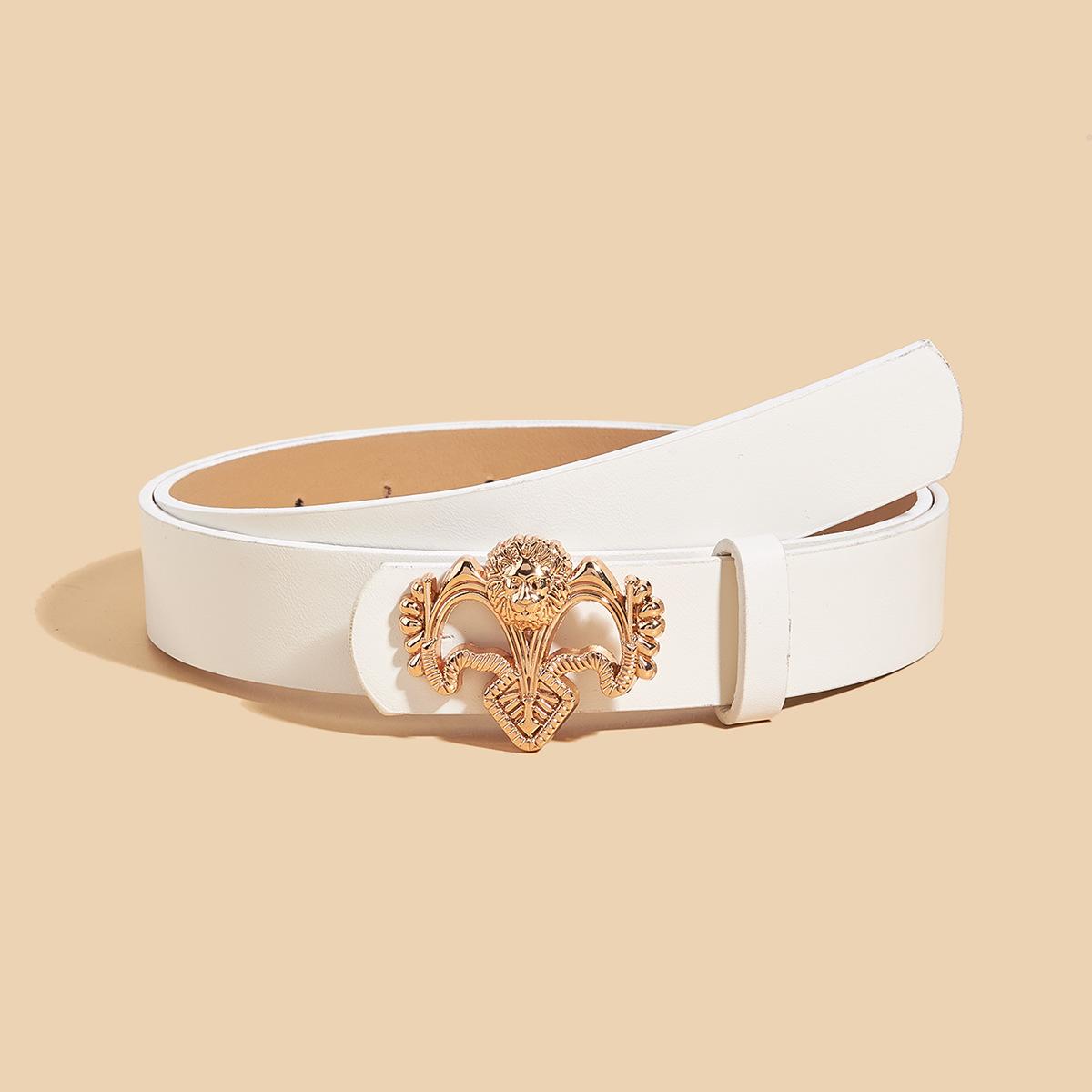 

Персонализированный Ретро Нишевый Женский Тонкий Ремень с Головой Льва Ремень Высокой Ценности Женский Джинсовый Ремень Width 2.8cm Length 102cm