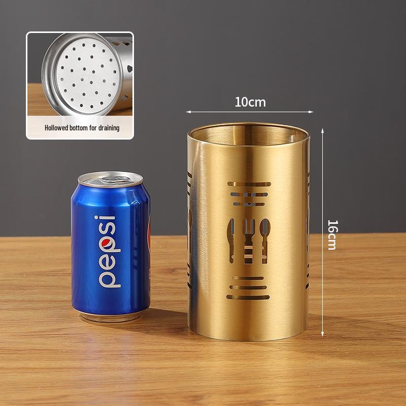 Stainless Steel and Bamboo Skewer & Chopstick Holder