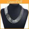 Vintage Geometric Alloy Chain Necklace With Talisman Pendant For Women
