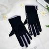 Ice Silk Sun Protection Gloves Women Summer Thin Breathable Palm Hollow Riding UV Protection Non-Slip Touch Screen