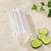 Home Garden Planting Tool Cucumber Growing Mold, Heart Shaped, Clear Vegetable Fruit Shaping Snap Assembly Mold Plastic Reusable for Zucchini