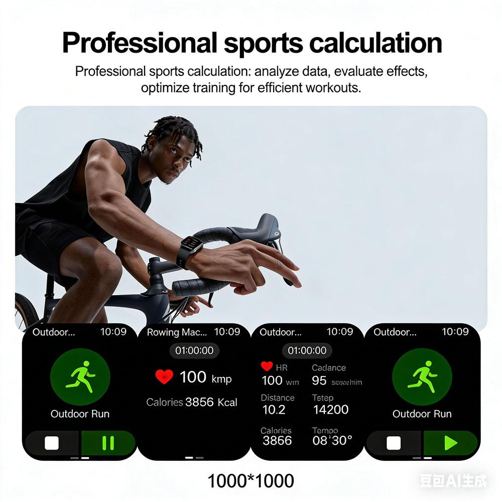 SACOSDING AI Health SmartWatch for Men Women with Flashlight 2.5D UI Voice Bluetooth Call Smart Watch Fitness Tracker