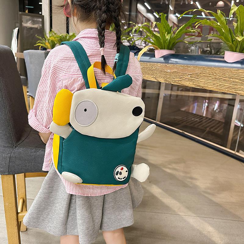 Kindergarten Schoolbag 1-3-5 Years Old Boys And Girls Anti-lost Children Small Backpack Color Contrast Backpack