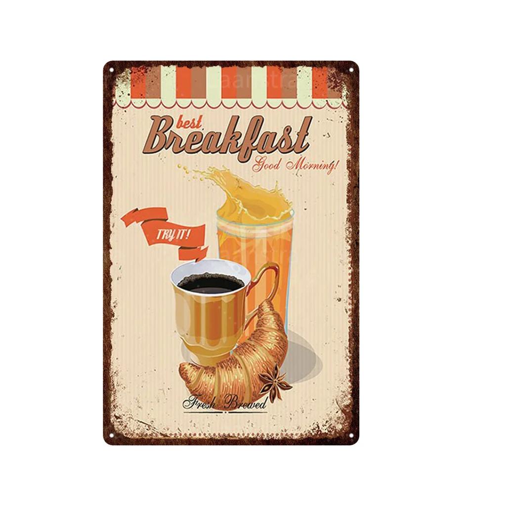 Soft Serve Ice Cream Iron Poster Painting Tin Sign Vintage Wall Decor for Cafe Bar Pub Home Beer Decoration Crafts