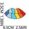 Toppa Ricamata Nuvola Arcobaleno Toppa per Vestiti Adesivo Occhio del Diavolo Etichetta Ricamo Computer Labbra Colorate Capitolo Ragazzo
