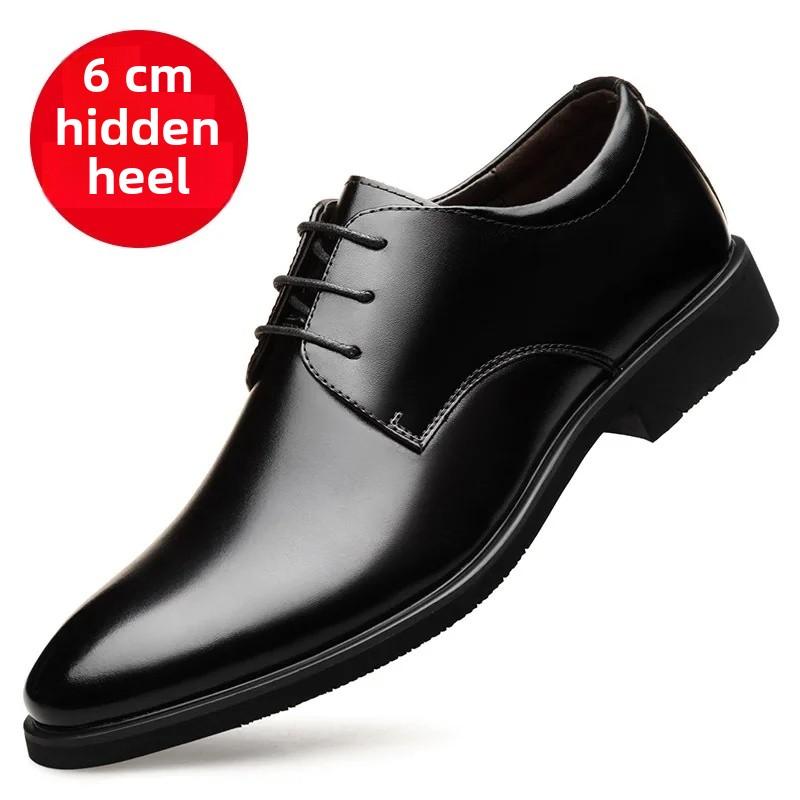 Men's Formal Casual Shoes Spring Autumn 2024 New Height Increase Shoes Large And Small Size Breathable Business Shoes Wholesale