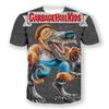 Camisetas Gráficas de Cubo de Basura de Dibujos Animados para Niños Estampado 3D Camisetas de Anime para Niños Moda Hombres Mujeres Manga Corta Cuello Redondo Camiseta Harajuku Y2k Top