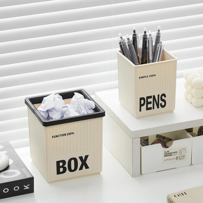 

Multi-purpose desktop storage box молоко, білий колір