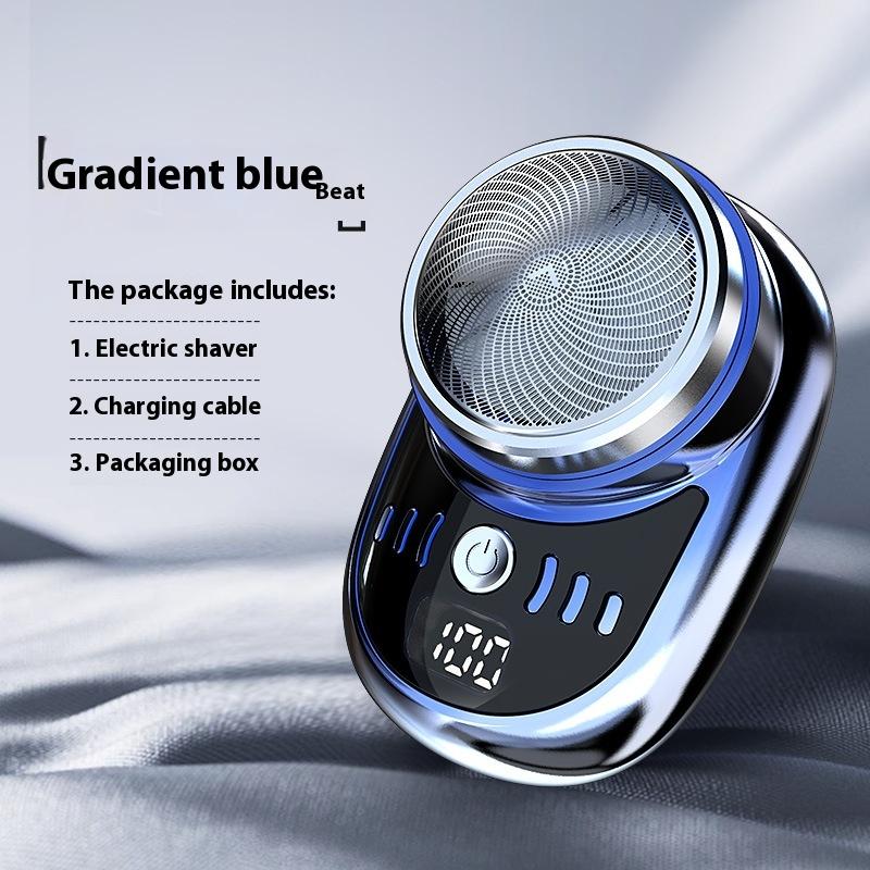 

Мини электрическая бритва портативная дорожная мужская электрическая маленькая стальная пушка для бритья бритва перезаряжаемая бритва