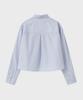 FALLETT Lace Striped Shirt Sky Blue