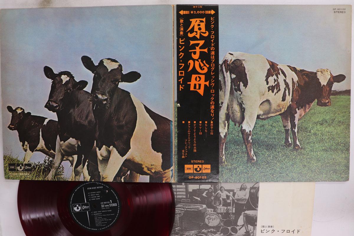 

LP Record PINK FLOYD Atom Heart Mother Red Vinyl OP80102 ODEON 1971 Japan Obi Rock Used