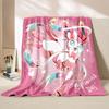 Multiple Sizes Pokemon Cute Sylveon Eevee Flannel Blanket for Home Sofa Office Break Blanket Children Student Kids Luxury Gifts