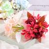 Artificial Flowers Artificial Rose Flower Bouquet for Wedding Party Decoration, Realistic Flower Table Centerpiece Decor