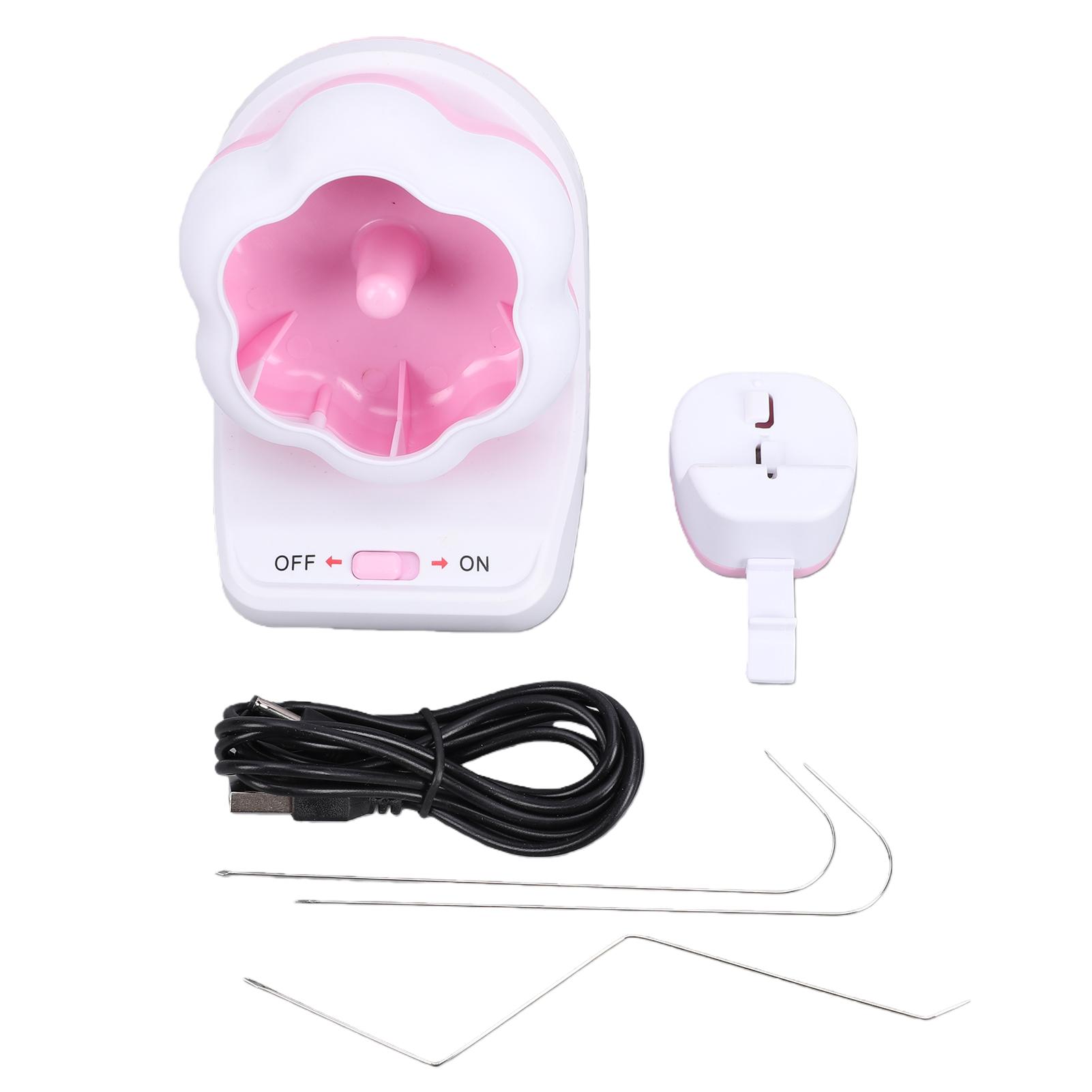 Tomtop Jms Pink Electric Bead Spinner For Jewelry Making Automatic Electric Bracelet Maker Plug And Play