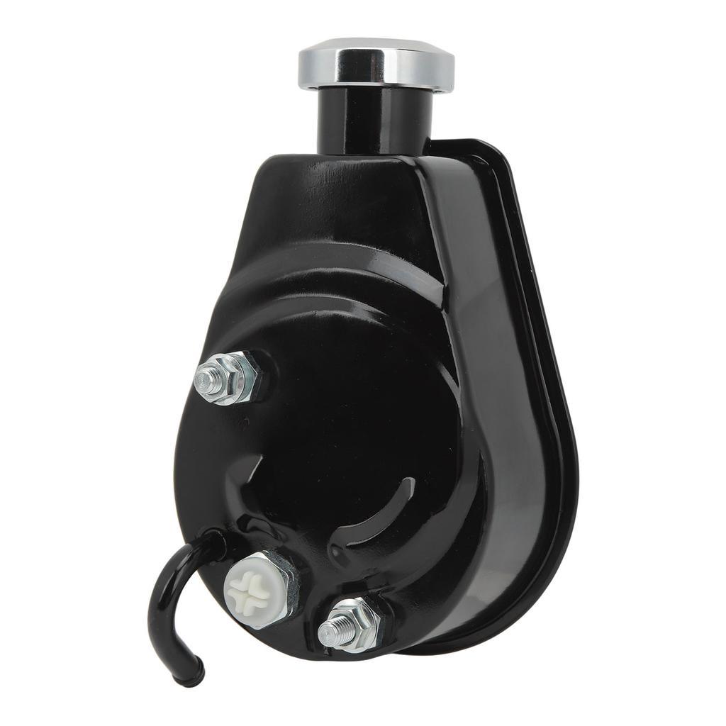 Pompa wspomagania kierownicy Wrażliwa Zamiennik do pompy Saginaw z przykręcanym kołem pasowym z wałem wpustowym 5/8 cala Czarny R3913 CZARNY