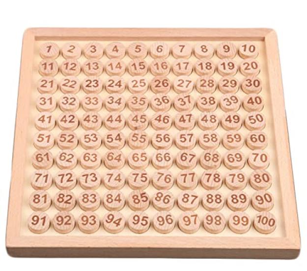 

Montessori Teaching Aids 100 Array Set, Number Toy, Educational Toy, Round