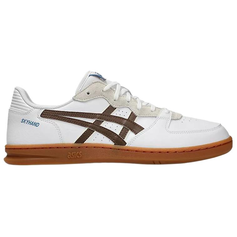 Asics Skyhand Og Syntetiskt Läder Rund Tå Snörning Platt Stöd Dämpning Låg Topp Träningsskor Herr sneaker 1203A451-108