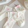 Low Cut Japanese Women's Socks Cute Floral Socks Comfortable Short Tube Socks  Spring Summer