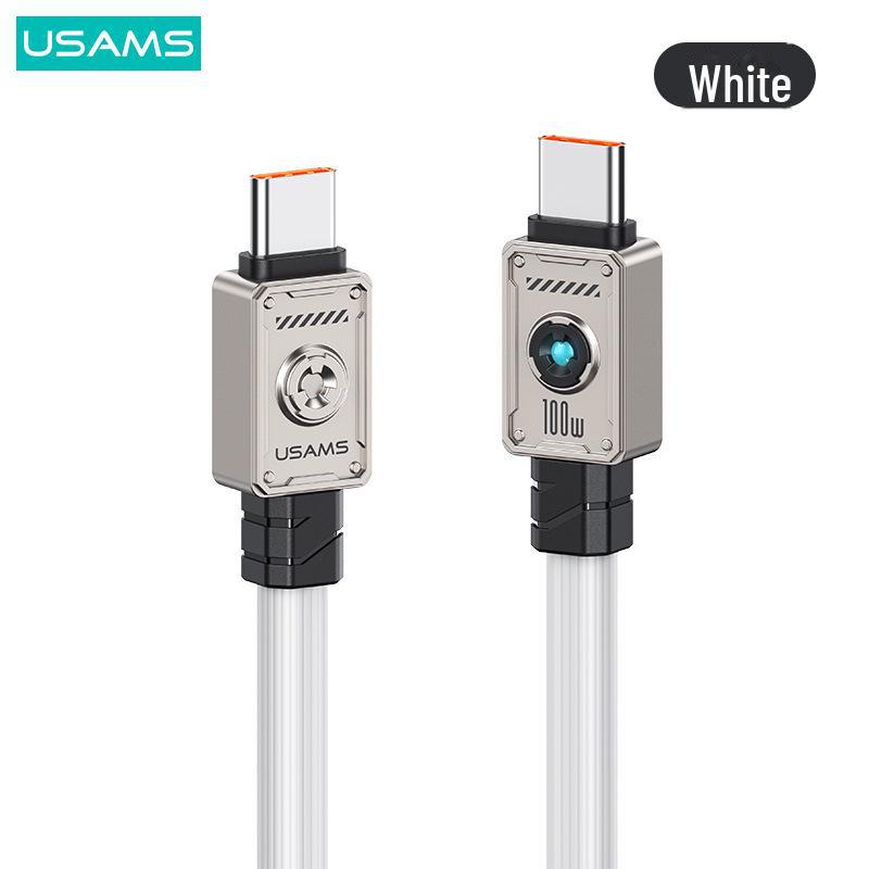 USAMS PD100W Super Fast Charging Type-C Cable for Apple 15 & Huawei