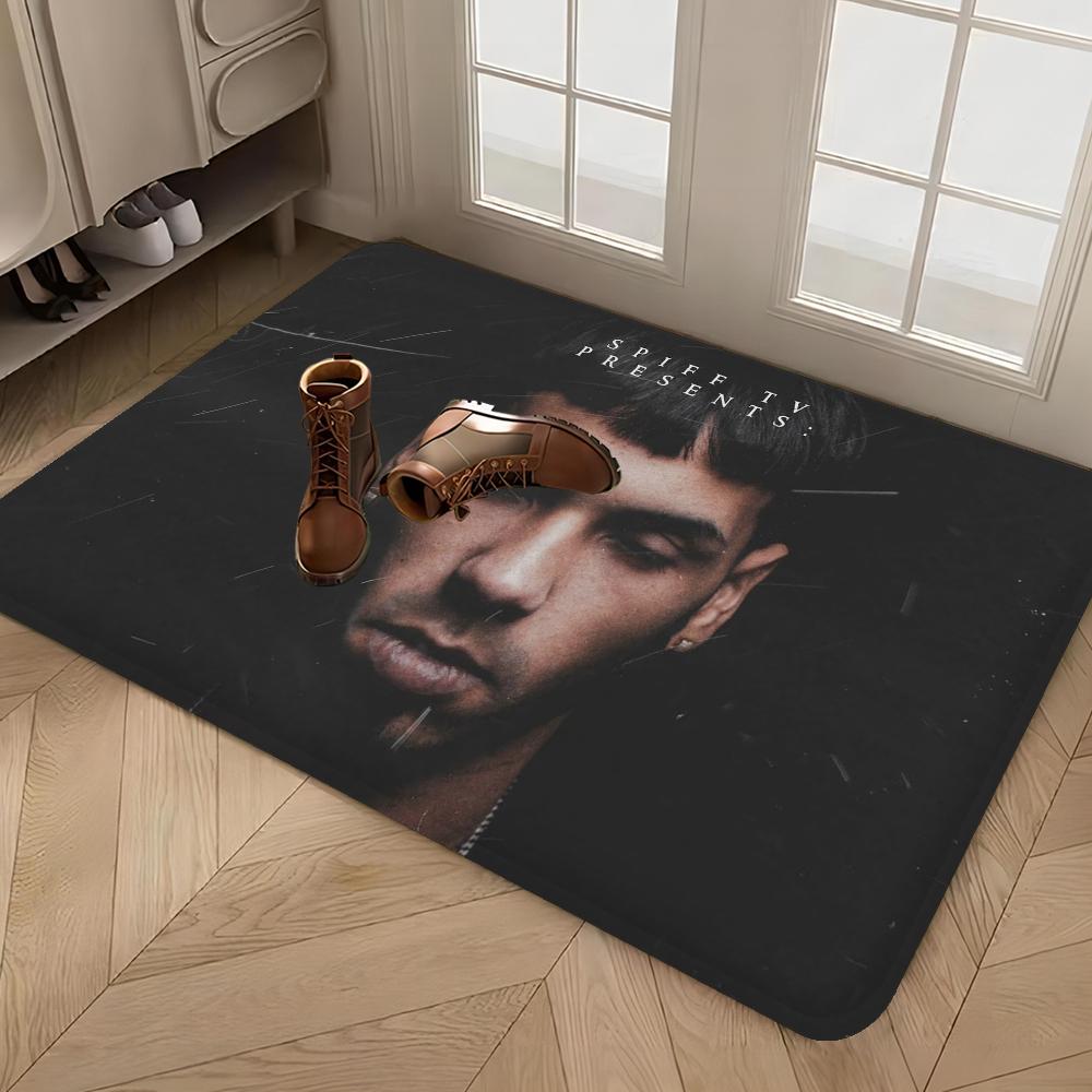 Rapper Anuel AA Floor Mat Non-Slip Laundry Room Mat Laundry Decor Balcony Child Living Room Household Carpets